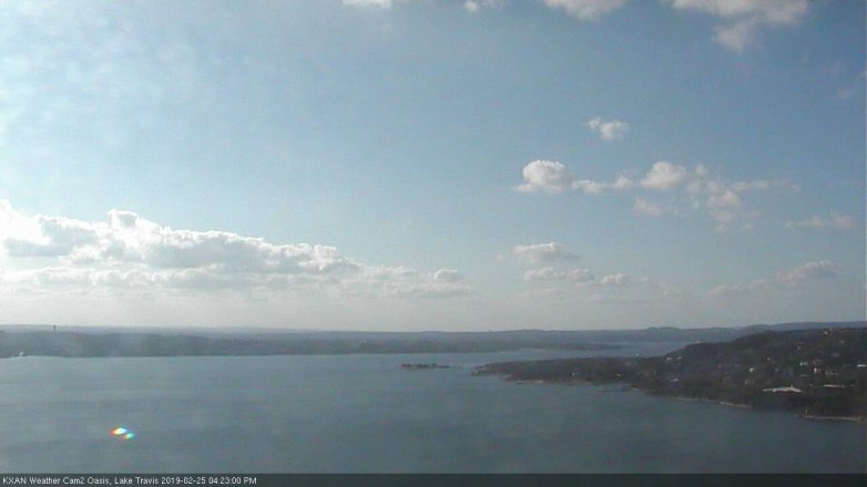 Lake Travis webcam, February 25, 2019 3:25 PM CT
