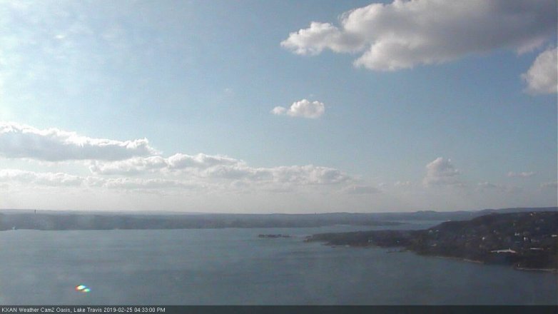 Lake Travis webcam, February 25, 2019 3:35 PM CT