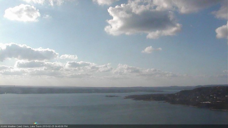Lake Travis webcam, February 25, 2019 3:50 PM CT