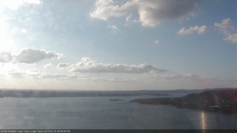 Lake Travis webcam, February 25, 2019 4:10 PM CT