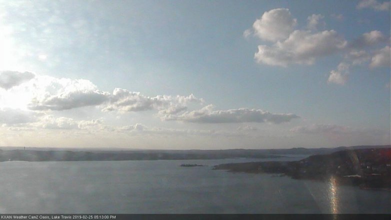 Lake Travis webcam, February 25, 2019 4:15 PM CT