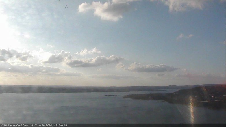 Lake Travis webcam, February 25, 2019 4:20 PM CT