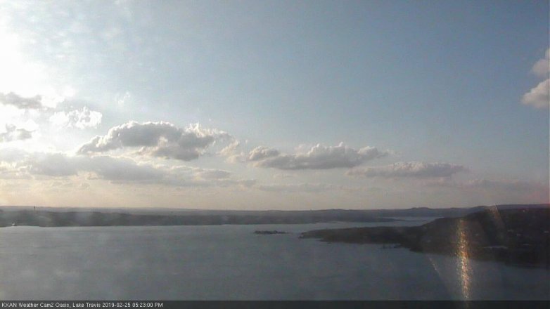 Lake Travis webcam, February 25, 2019 4:25 PM CT