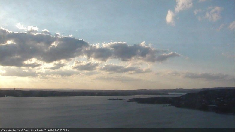 Lake Travis webcam, February 25, 2019 4:40 PM CT