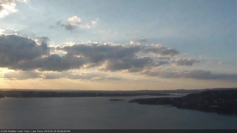 Lake Travis webcam, February 25, 2019 4:50 PM CT