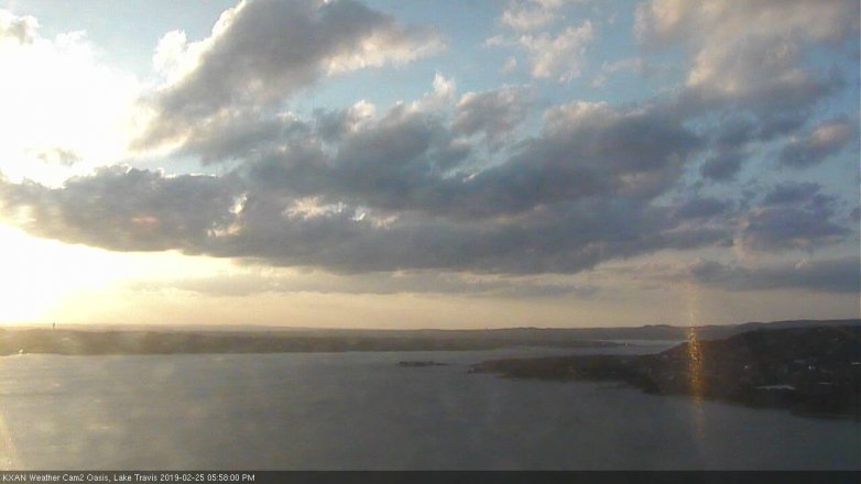 Lake Travis webcam, February 25, 2019 5:00 PM CT