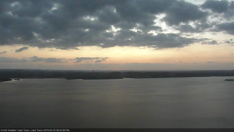 Lake Travis webcam, February 25, 2019 5:35 PM CT