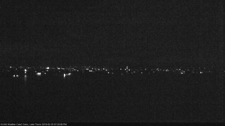 Lake Travis webcam, February 25, 2019 6:30 PM CT