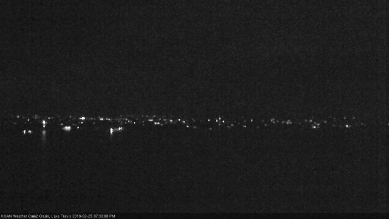 Lake Travis webcam, February 25, 2019 6:35 PM CT