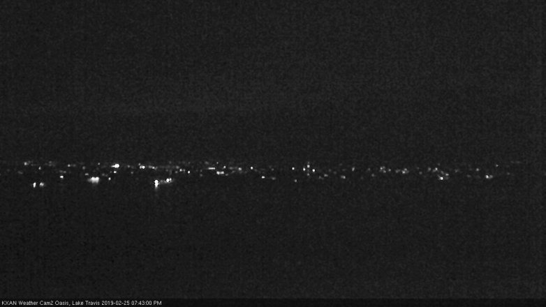 Lake Travis webcam, February 25, 2019 6:45 PM CT