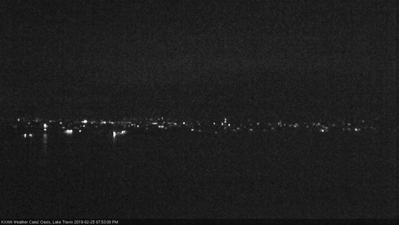 Lake Travis webcam, February 25, 2019 6:55 PM CT