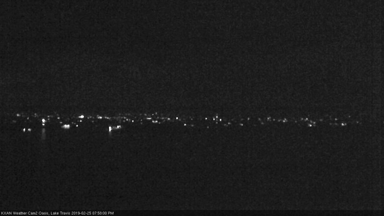 Lake Travis webcam, February 25, 2019 7:00 PM CT