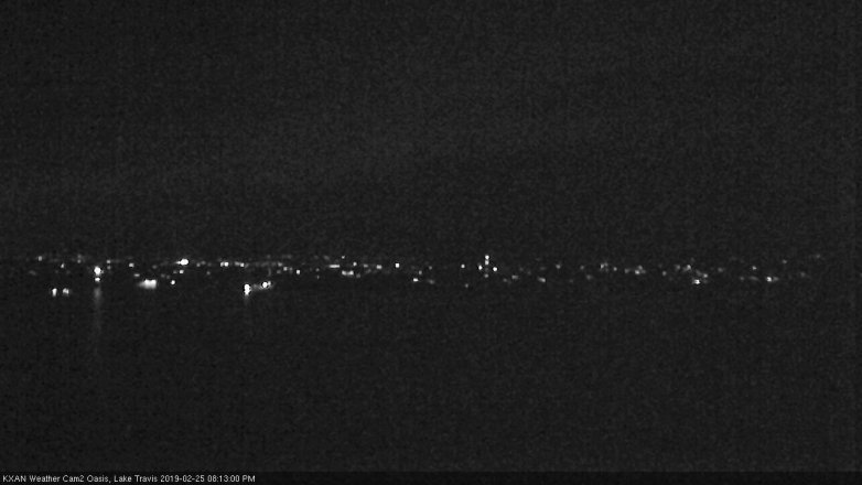 Lake Travis webcam, February 25, 2019 7:15 PM CT