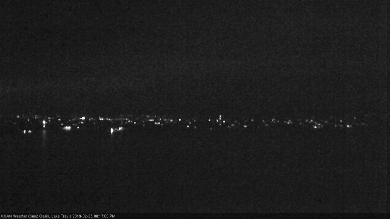 Lake Travis webcam, February 25, 2019 7:20 PM CT