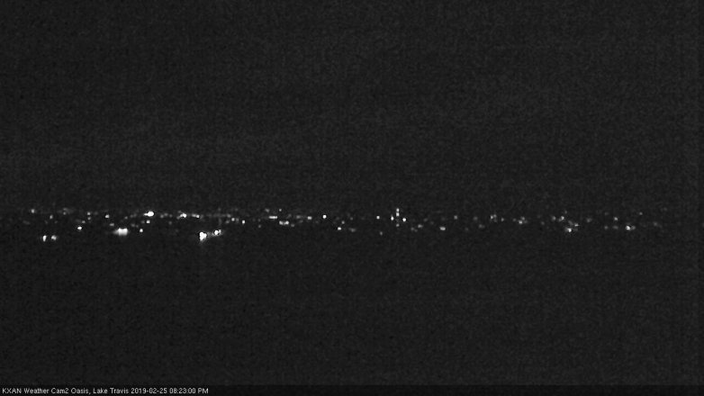 Lake Travis webcam, February 25, 2019 7:25 PM CT