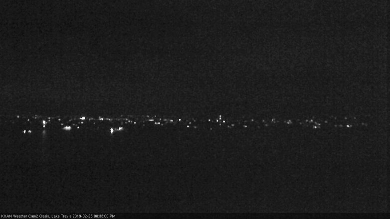 Lake Travis webcam, February 25, 2019 7:35 PM CT