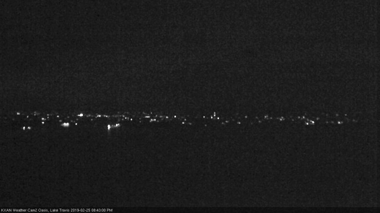 Lake Travis webcam, February 25, 2019 7:45 PM CT