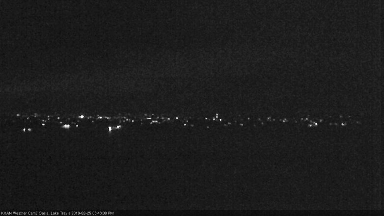 Lake Travis webcam, February 25, 2019 7:50 PM CT
