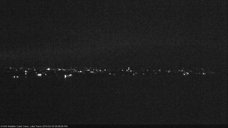 Lake Travis webcam, February 25, 2019 8:10 PM CT