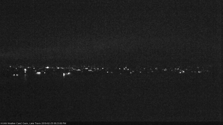Lake Travis webcam, February 25, 2019 8:25 PM CT