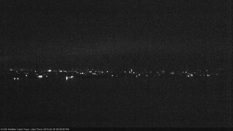 Lake Travis webcam, February 25, 2019 8:40 PM CT