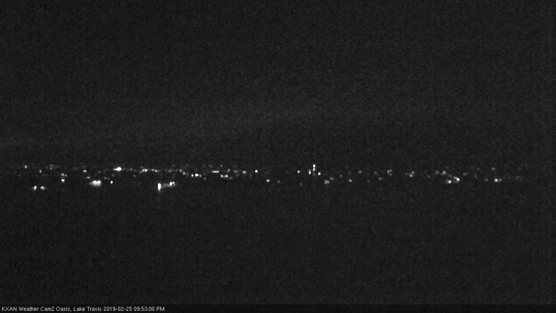 Lake Travis webcam, February 25, 2019 8:55 PM CT