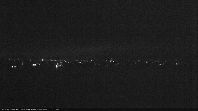 Lake Travis webcam, February 25, 2019 10:35 PM CT