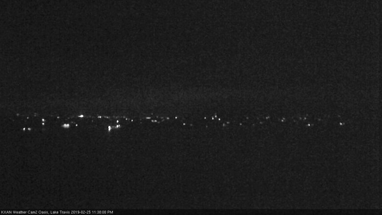 Lake Travis webcam, February 25, 2019 10:40 PM CT