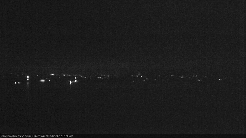 Lake Travis webcam, February 25, 2019 11:20 PM CT