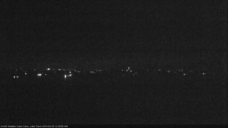Lake Travis webcam, February 25, 2019 11:40 PM CT