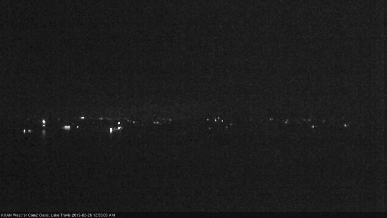 Lake Travis webcam, February 25, 2019 11:55 PM CT