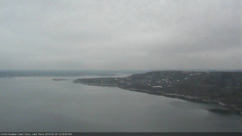 Lake Travis webcam, February 26, 2019 11:30 AM CT