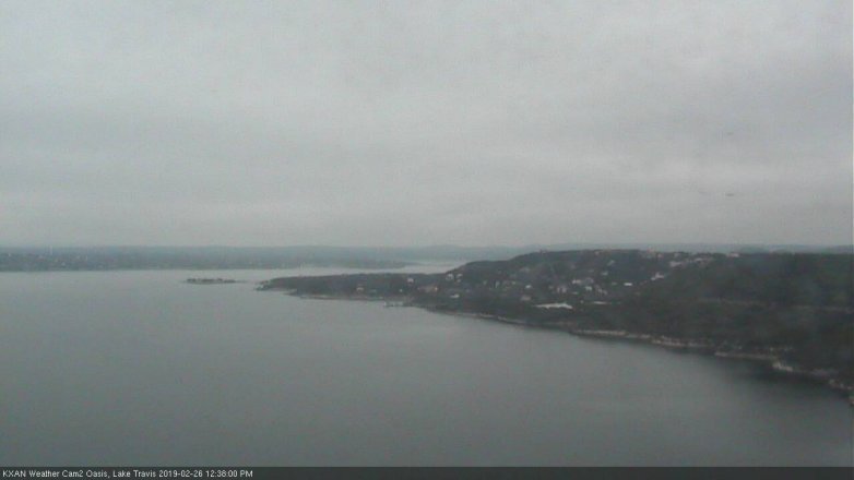 Lake Travis webcam, February 26, 2019 11:40 AM CT