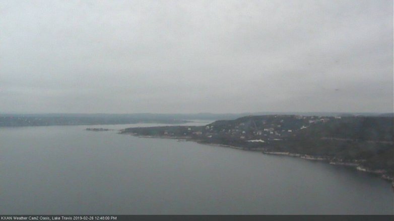 Lake Travis webcam, February 26, 2019 11:50 AM CT