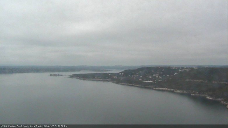 Lake Travis webcam, February 26, 2019 12:30 PM CT