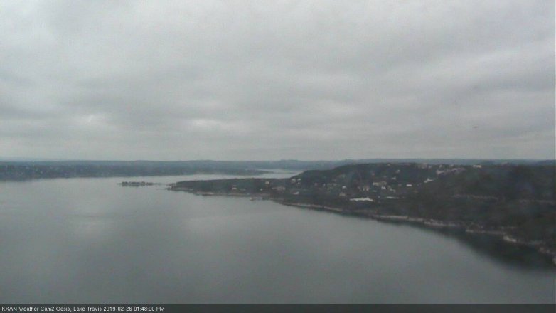 Lake Travis webcam, February 26, 2019 12:50 PM CT