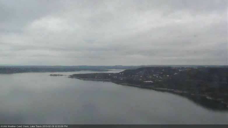 Lake Travis webcam, February 26, 2019 1:05 PM CT
