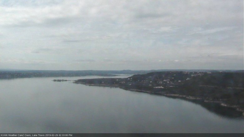 Lake Travis webcam, February 26, 2019 1:35 PM CT