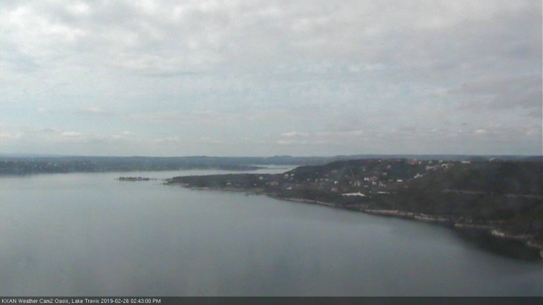 Lake Travis webcam, February 26, 2019 1:45 PM CT