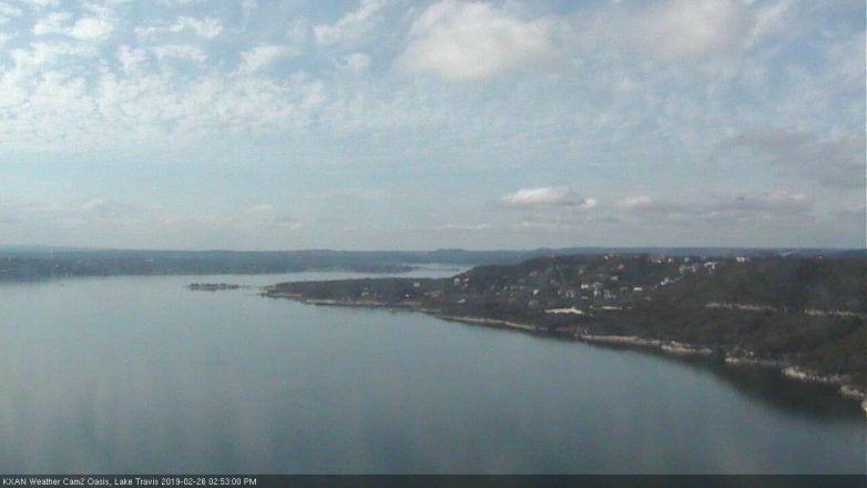 Lake Travis webcam, February 26, 2019 1:55 PM CT