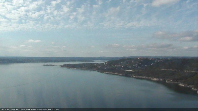 Lake Travis webcam, February 26, 2019 2:05 PM CT