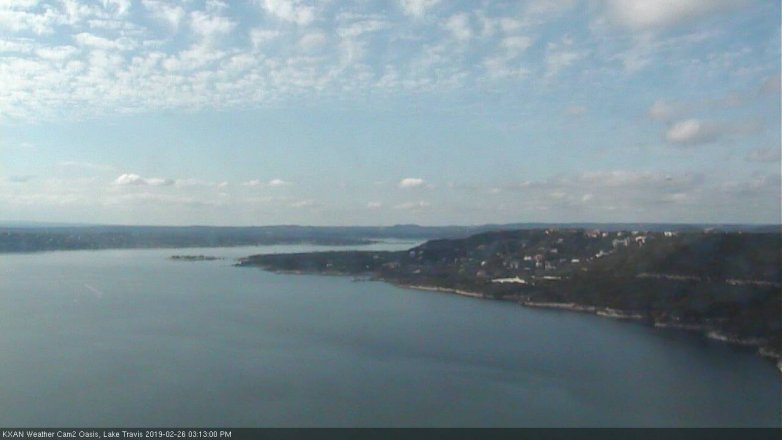 Lake Travis webcam, February 26, 2019 2:15 PM CT