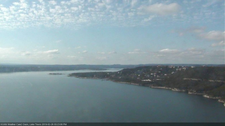 Lake Travis webcam, February 26, 2019 2:25 PM CT
