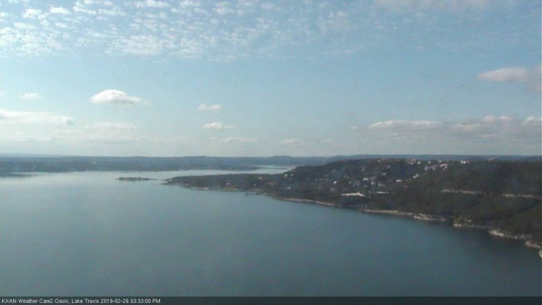 Lake Travis webcam, February 26, 2019 2:35 PM CT