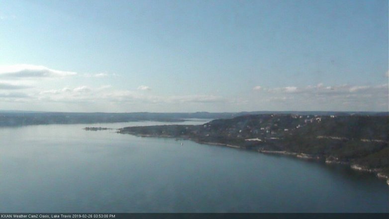 Lake Travis webcam, February 26, 2019 2:55 PM CT