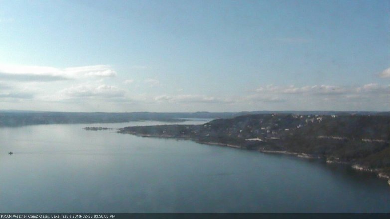 Lake Travis webcam, February 26, 2019 3:00 PM CT