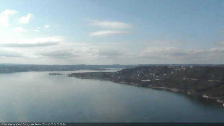 Lake Travis webcam, February 26, 2019 3:10 PM CT