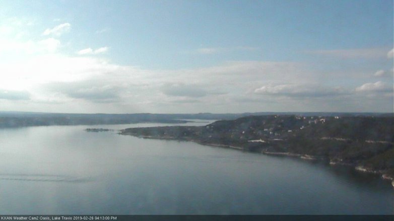Lake Travis webcam, February 26, 2019 3:15 PM CT