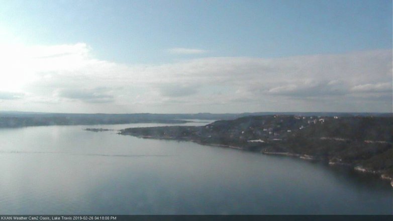 Lake Travis webcam, February 26, 2019 3:20 PM CT