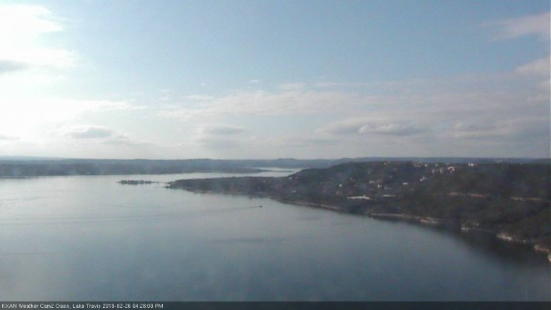 Lake Travis webcam, February 26, 2019 3:30 PM CT